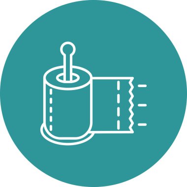 Bir dikiş makinesinin vektör illüstrasyonu