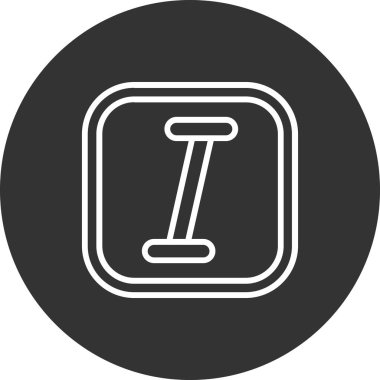 Tek b 'nin vektör illüstrasyonu eksik simgesi