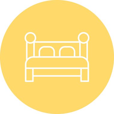 Kanepe. Web simgesi basit illüstrasyon