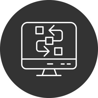 Uygulama modern simgesinin vektör illüstrasyonu