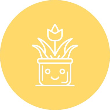 Kaktüs simgesi vektör illüstrasyonu