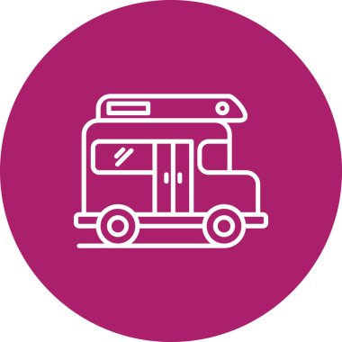 bus simgesi vektör illüstrasyonu