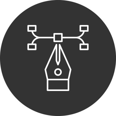 Drone simgesinin vektör illüstrasyonu