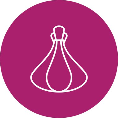 Benzersiz matara vektör çizgisi simgesi