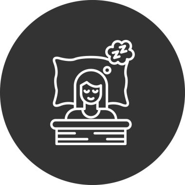 Kadın simgesinin vektör illüstrasyonu