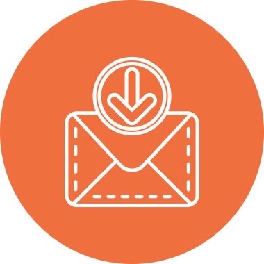 e- posta harf vektörü simgesi