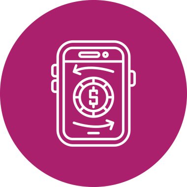 Vektör telefon simgesi illüstrasyonu