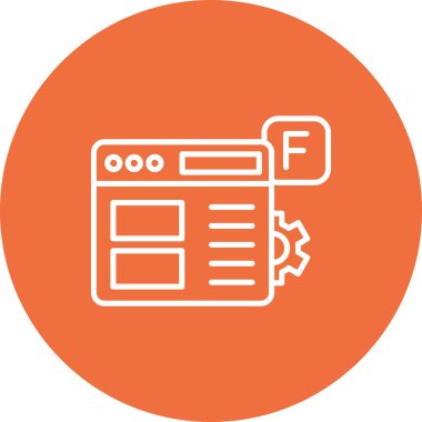 Web sayfası simgesi, vektör illüstrasyonu