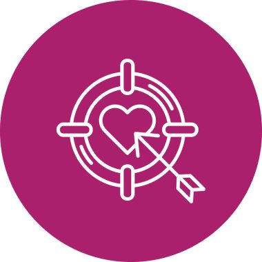 Kalbi olan bir kalbin vektör çizimi