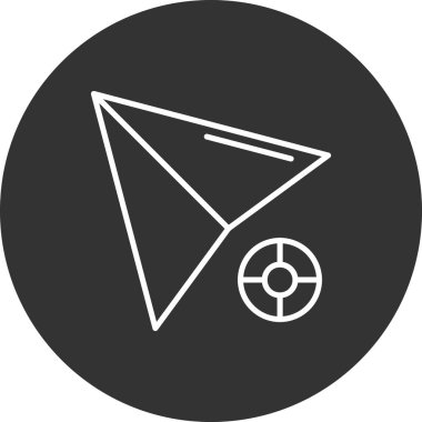 Pusula simgesinin vektör illüstrasyonu