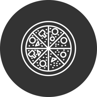 Pizza Web simgesi vektör çizimi