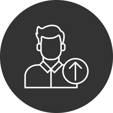 trend biçimi izole edilmiş arkaplanda kullanıcı simgesi