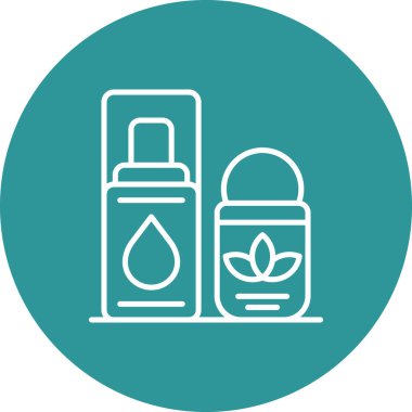 Güzellik kozmetik krem simgesi düz stil