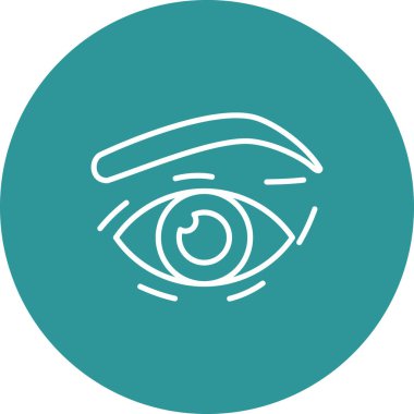 Göz. Web simgesi basit illüstrasyon