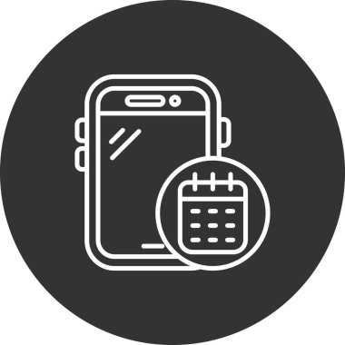 Telefon simgesi vektör illüstrasyonu