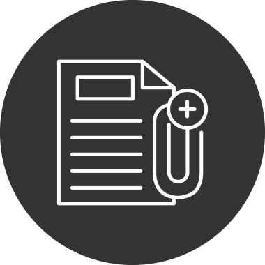 belge simgesi vektör illüstrasyonu