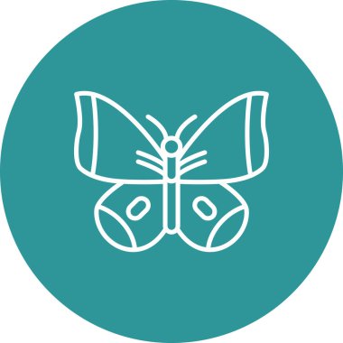 Kelebek. Web simgesi basit illüstrasyon