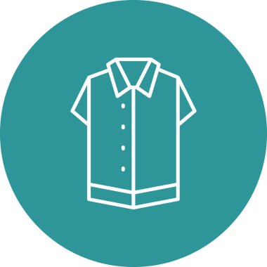 Gömlek. Web simgesi basit illüstrasyon