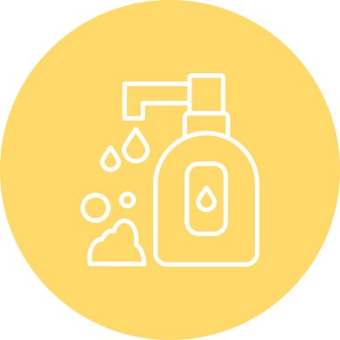 Bir şişe simgesinin vektör illüstrasyonu