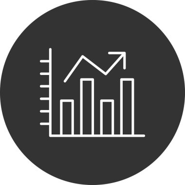 grafik ikonu vektör illüstrasyonu