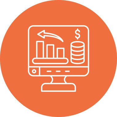 Finansal simgenin vektör illüstrasyonu