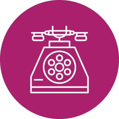 Telefonunuz var. Web simgesi basit illüstrasyon