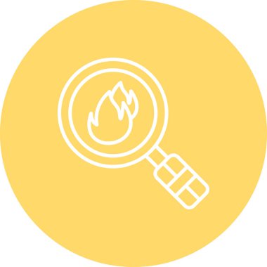 Bir ateş simgesinin vektör illüstrasyonu