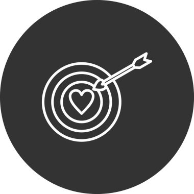 Hedef simgenin vektör illüstrasyonu