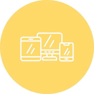 Cep telefonu, illüstrasyon, vektör, beyaz arkaplan.