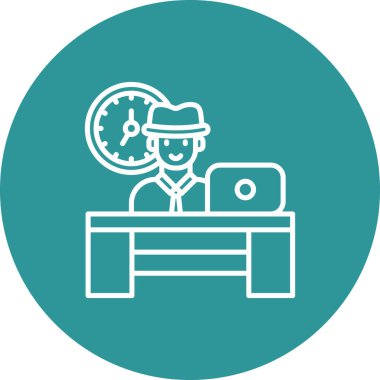 Çalışan insanın vektör çizimi