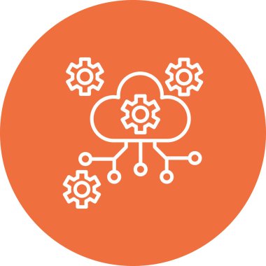 Bulut. Web simgesi basit tasarım