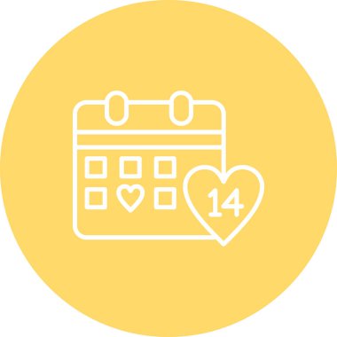 Takvim tarihi simgesi rozet biçiminde