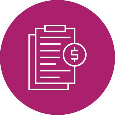 Dolar. Web simgesi basit illüstrasyon