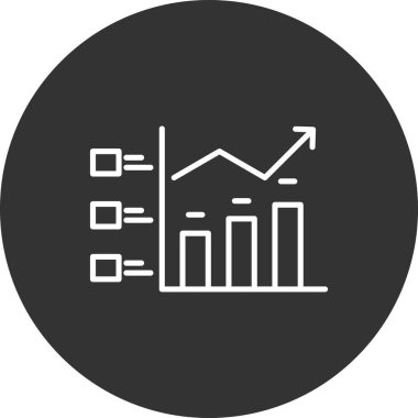 Moda tarzında bar çizelgesi simgesi