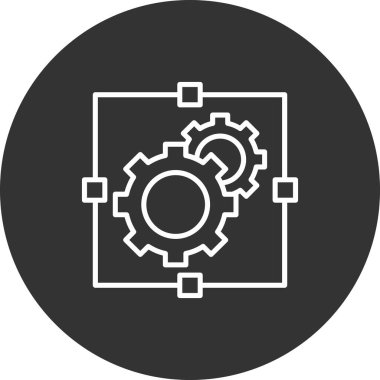 dişli simgesi vektör illüstrasyonu