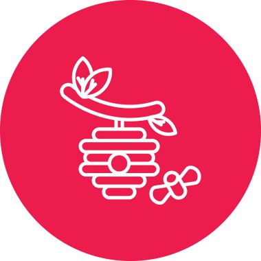 Bir çiçeğin vektör illüstrasyonu