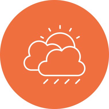 Bulut. Web simgesi basit illüstrasyon