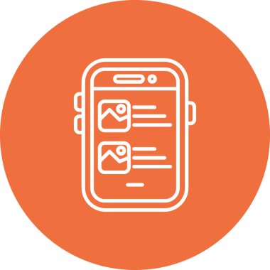 Cep telefonu. Basit resimleme