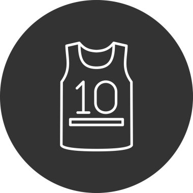 Basketbol ikonunun vektör illüstrasyonu