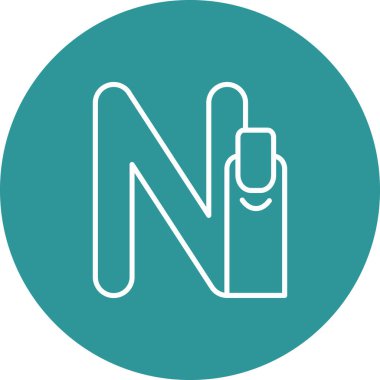 Bir simgenin vektör illüstrasyonu