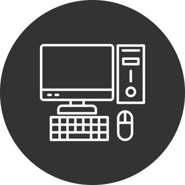 Bilgisayar fare simgesi, basit vektör çizim