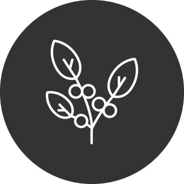 Bitki simgesinin vektör illüstrasyonu