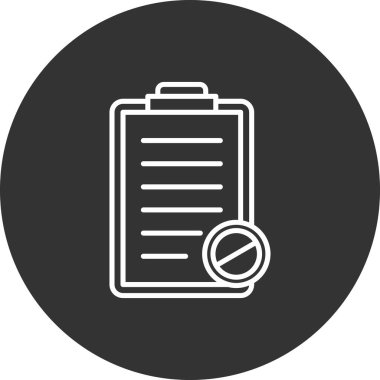 Belge simgesinin vektör illüstrasyonu