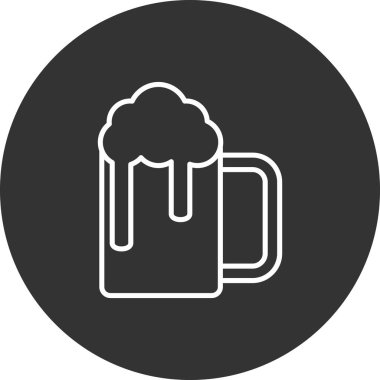 bira bardağı taslak biçiminde içki ikonu