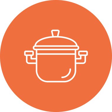 pişirme vektörü ince çizgi simgesi