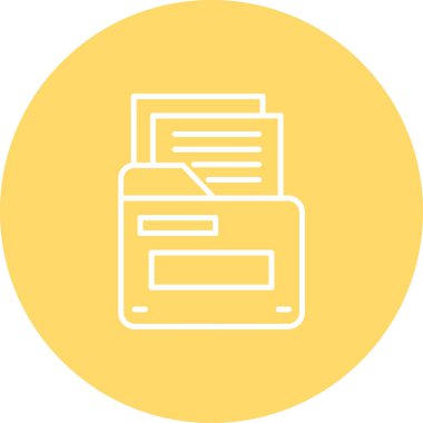 Belge. Web simgesi basit illüstrasyon