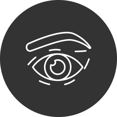 Göz simgesinin vektör illüstrasyonu