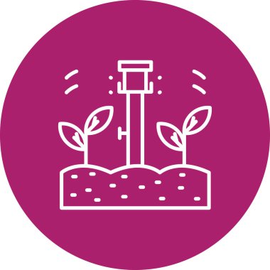 Bitki simgesinin vektör illüstrasyonu