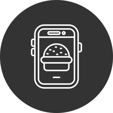 Gıda simgesinin vektör illüstrasyonu