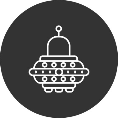 Noel ışıkları, basit simge, illüstrasyon, vektör, beyaz arkaplanda izole edilmiş